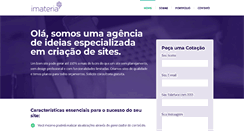 Desktop Screenshot of imateria.com.br
