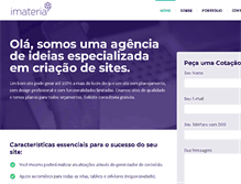 Tablet Screenshot of imateria.com.br